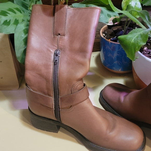 BP brown leather boots Sz5.5 - Picture 4 of 7